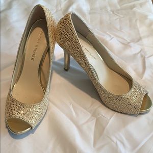 Gold Sparkly 4 inch Heels